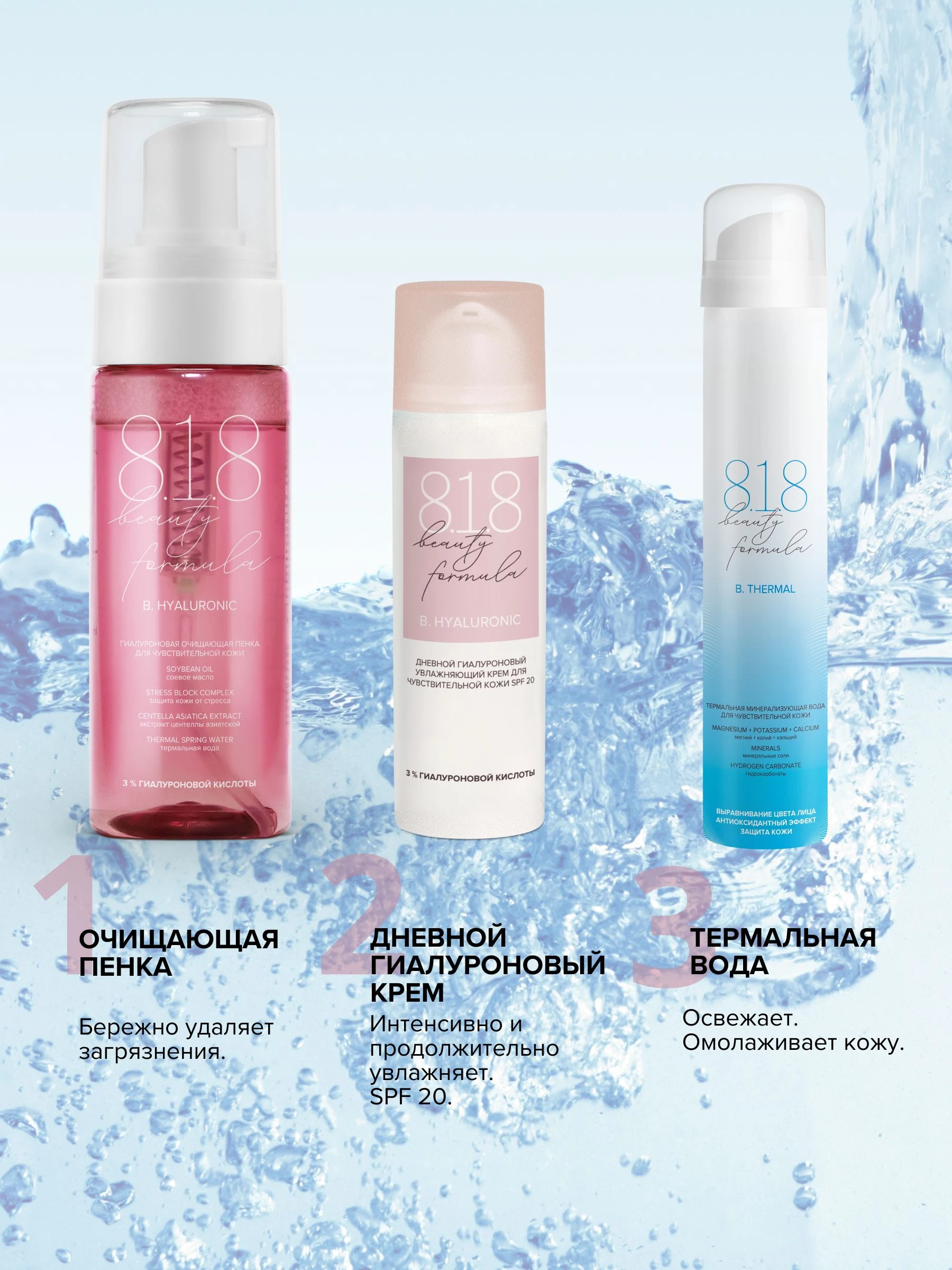 Термальная минерализующая вода для чувствительной кожи travel-size 